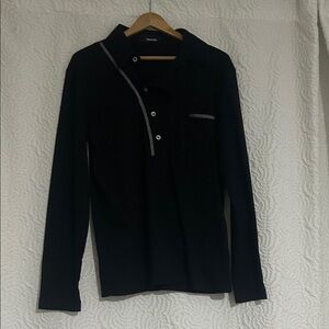 Black Polo Shirt by The Kooples
